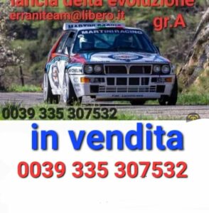 In vendita lancia delta evoluzione gr.A rally Trasmissione abarth pronta gara rally storici htp fia 2025