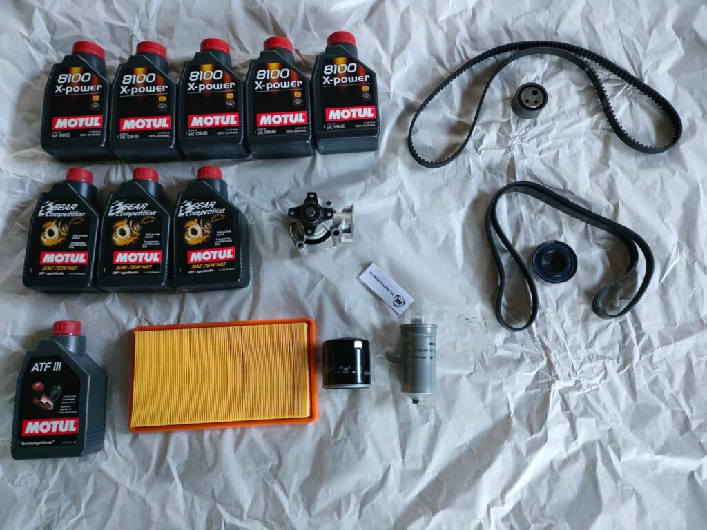 Kit tagliando lancia delta integrale 16 v evoluzione olio filtri cinghie cuscinetti pompa acqua