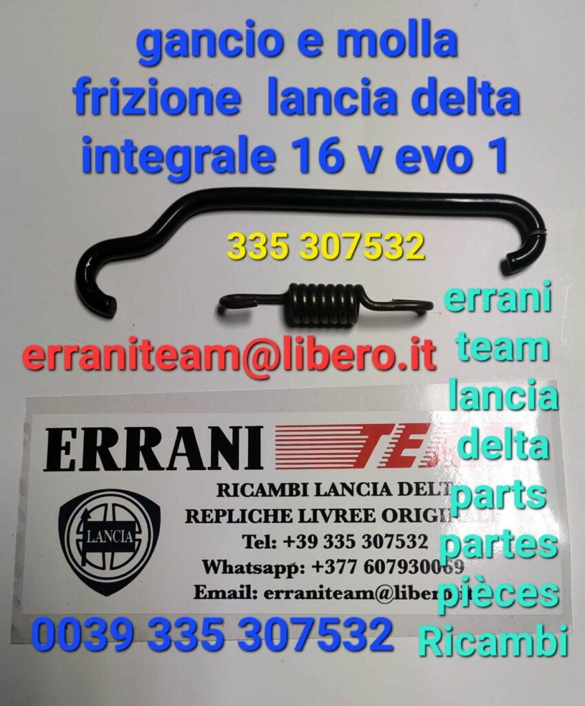 Gancio e molla frizione idraulica lancia delta integrale 16 v evoluzione
