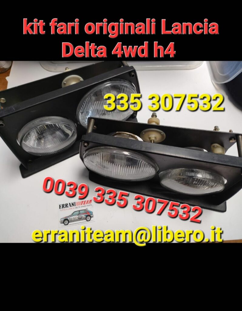2 kit fari lancia delta 4wd costo la coppia 1280 euro