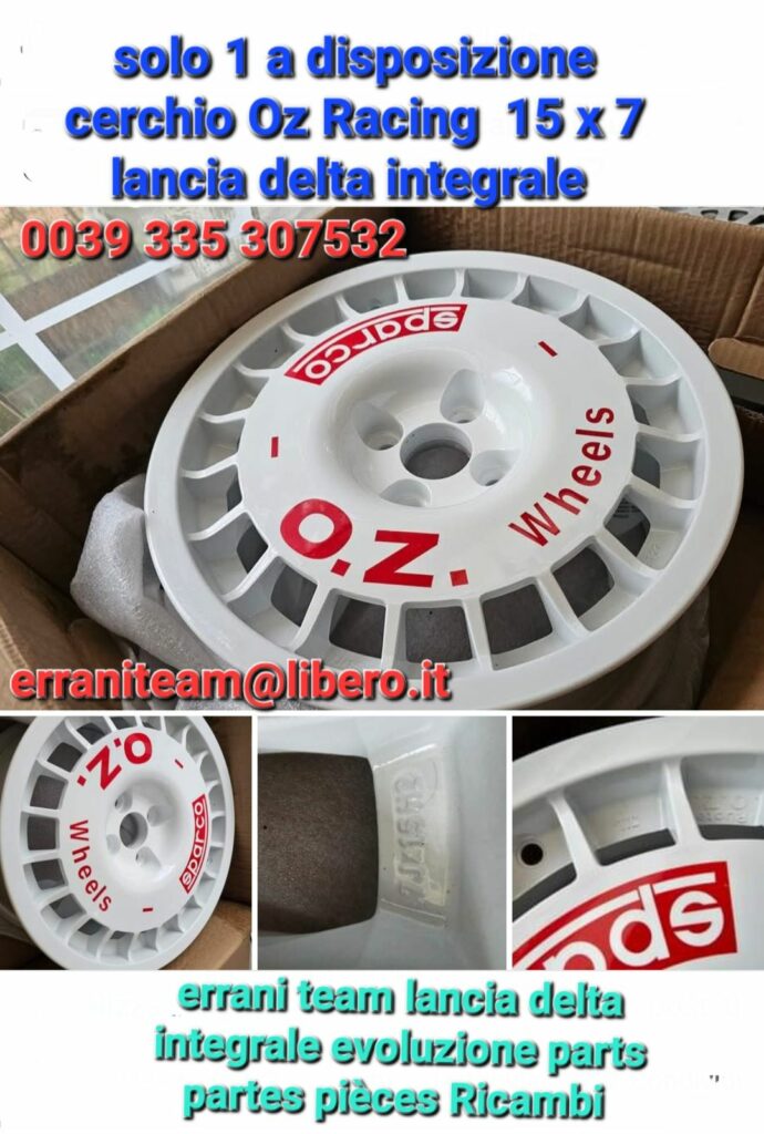 1 cerchio singolo scorta Oz Racing Sparco  15 x 7       0039 335 307532 WhatsApp